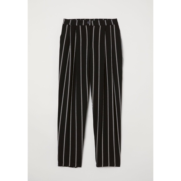 H&M Pants - H&M Divided NWT black&white striped wide leg pant